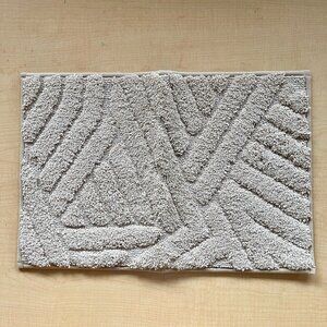 Geometric Beige Absorbent Anti Slip Bath Mat Rug from Wayfair